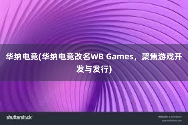 华纳电竞(华纳电竞改名WB Games，聚焦游戏开发与发行)