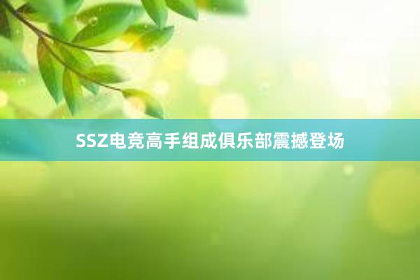 SSZ电竞高手组成俱乐部震撼登场