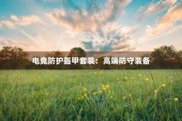 电竞防护盔甲套装：高端防守装备