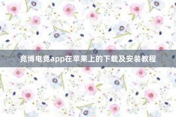 竞博电竞app在苹果上的下载及安装教程